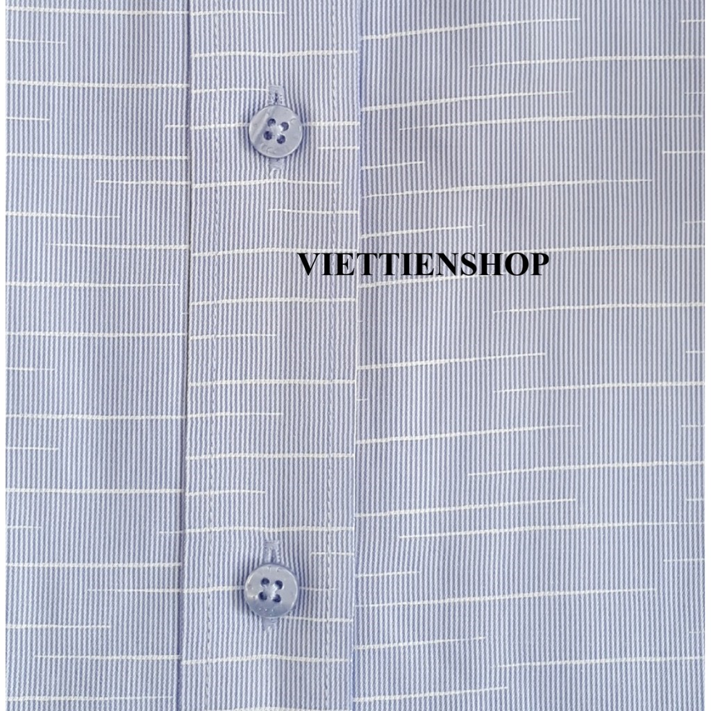 (1334 HVS) ÁO SƠ MI VIỆT TIẾN NGẮN TAY VẢI TRE HOA VĂN | BigBuy360 - bigbuy360.vn