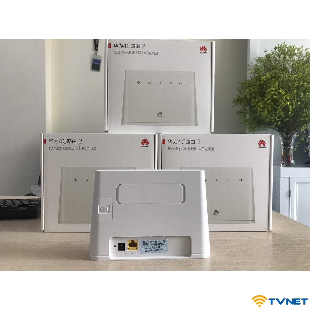 Bộ Phát Wifi 4G Huawei B311 150Mbps hỗ trợ 32 thiết bị kết nối