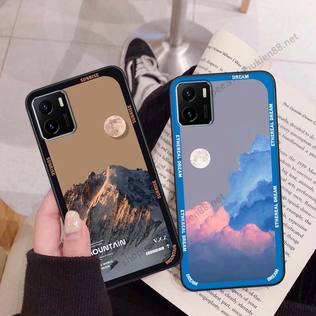 Ốp Vivo Y15s hình vũ trụ, mountain, cloud phong cách cá tính