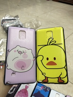 Ốp Samsung Note4 viềng dẻo in hình kute