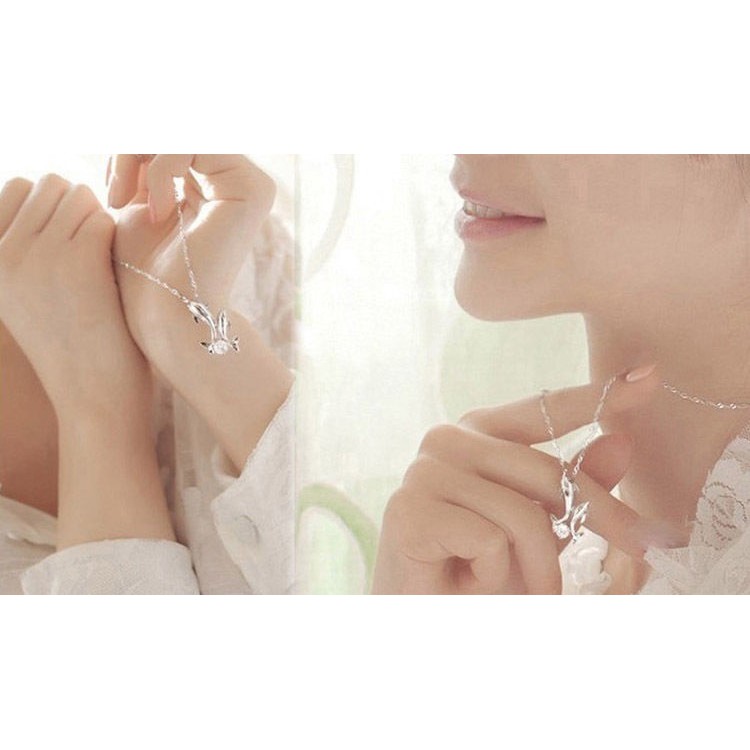 Dây chuyền mặt 2 chú cá heo xinh xắn cho nữ