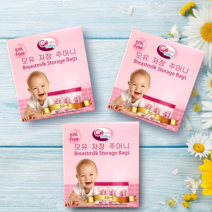 BQShop Hộp 50 túi trữ sữa GB Baby Hàn Quốc