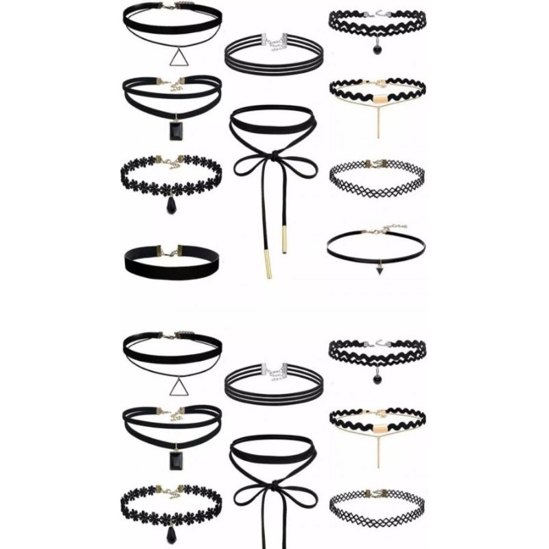 Set 12 vòng chocker đeo cổ siêu xinh đẹp