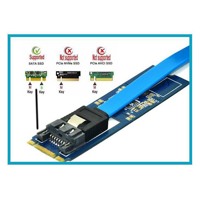 Bảng mạch chuyển đổi M2 SATA B-M KEY M.2 NGFF SATA SSD sang 7Pin hỗ trợ thẻ nhớ 2242 2260 2280