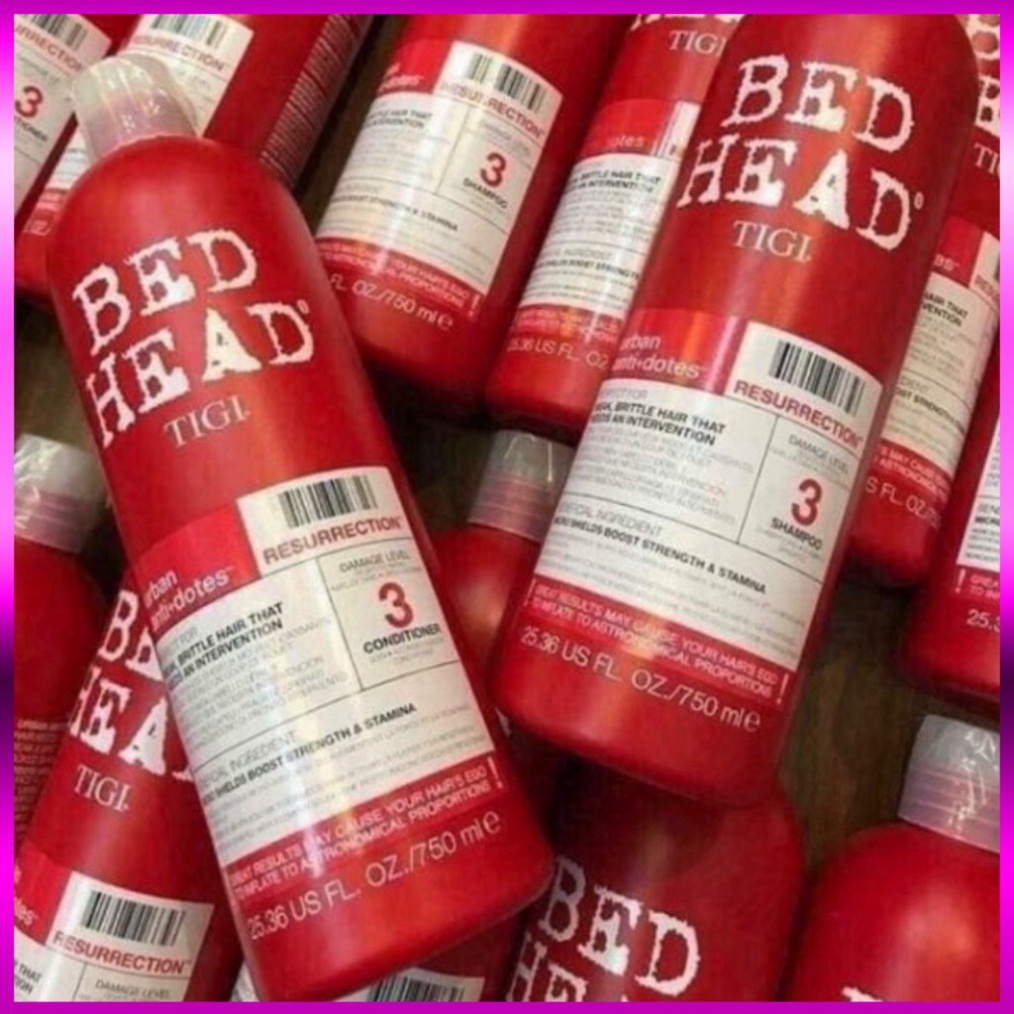 [CHÍNH HÃNG] Cặp Dầu Gội , Xả  TIGI_BEDHEAD Đỏ 750ml|🛑FreeShip🛑 Phục Hồi Tóc Khô Sơ Hư Tổn Cấp độ 3 | BigBuy360 - bigbuy360.vn