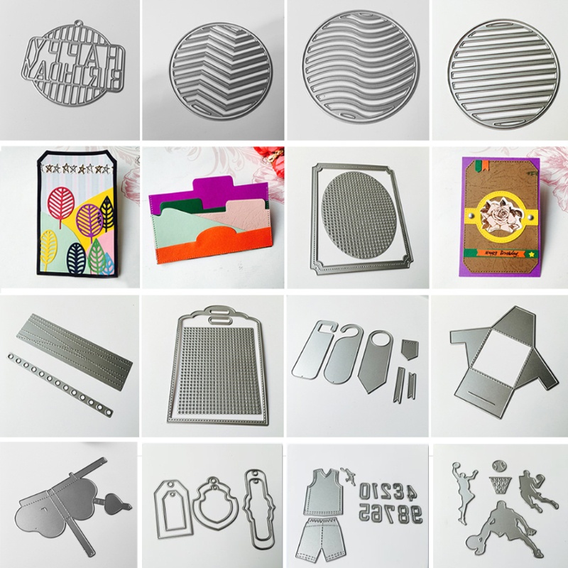 Khuôn Cắt Giấy Làm Từ Kim Loại Hình Đội Bóng Rổ Trang Trí Scrapbook