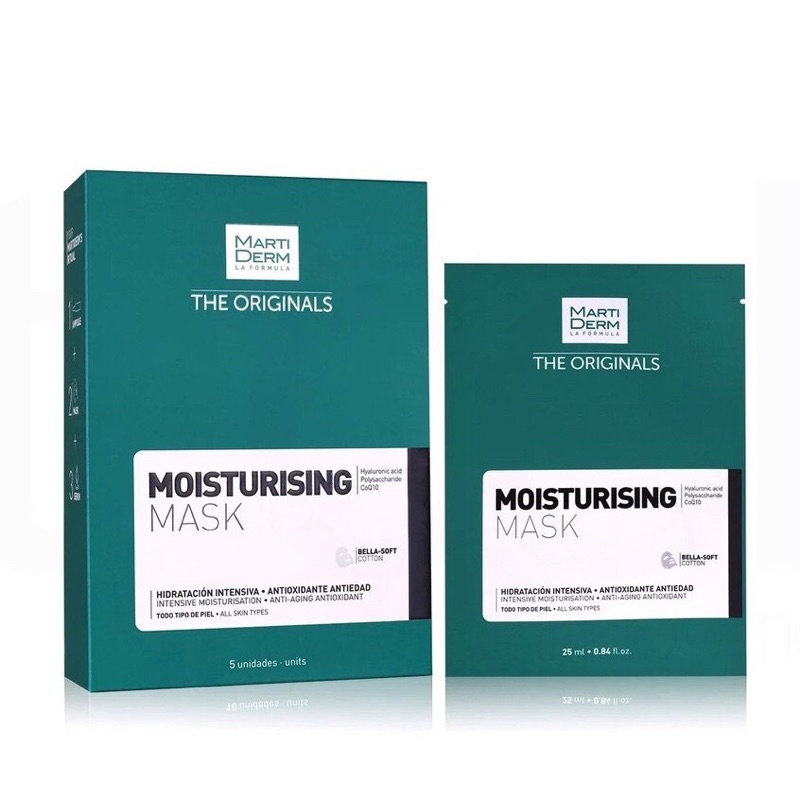 [CHÍNH HÃNG] Mặt Nạ Dưỡng Ẩm, Chống Lão Hóa Martiderm The Originals Moisturising Mask Hộp 10 miếng