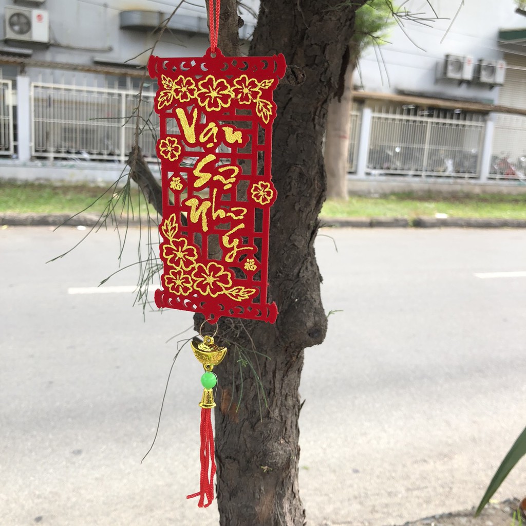 Dây treo trang trí tết LIỄN CHỮ LAZE A01