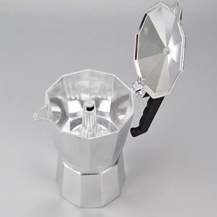 Bình pha caffe Moka Pot kiểu Ý / Ấm pha cafe Moka Pot kiểu Ý, Ấm pha cà phê moka Express 6 Cup 300ml