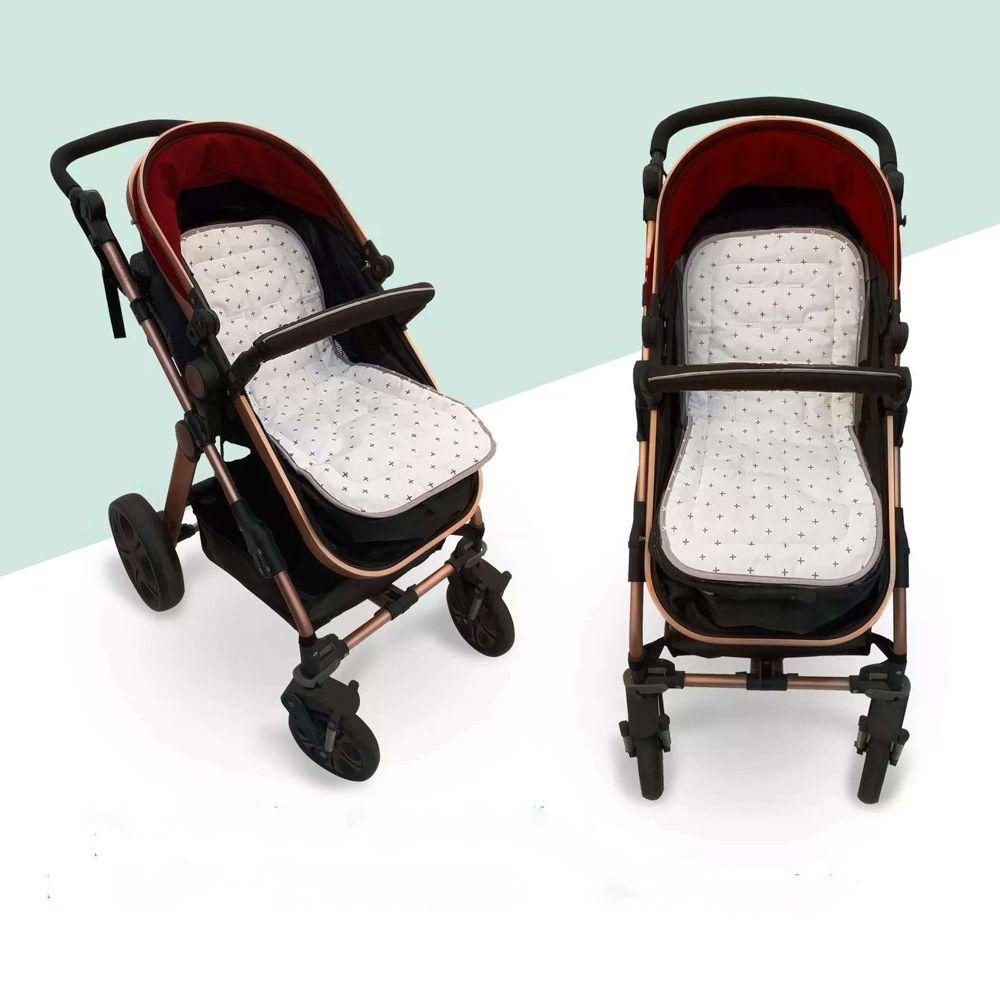 Đệm Lót Xe Đẩy Em Bé Bằng Vải Cotton Thoải Mái Họa Tiết Khủng Long Koala