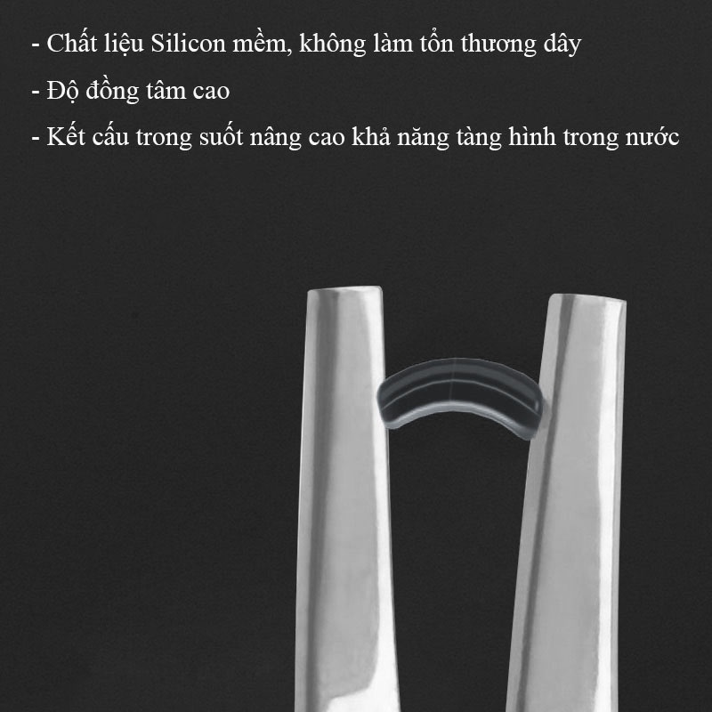 Hạt chặn phao Rice Fishing, hạt chặn câu đài silicon chuyên làm trục câu câu cá PK-26 ( Sét 10 Tép )