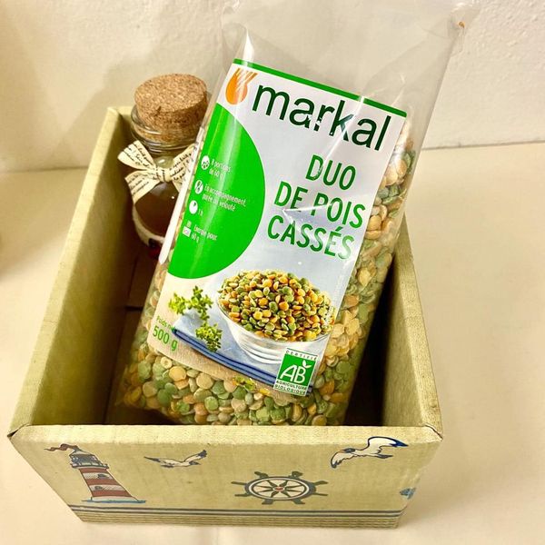 Đậu Hà Lan Xanh Vàng Hữu Cơ Markal 500g - Date 01.2024 có tách lẻ