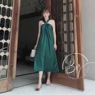 [Rẻ&Đẹp] Váy lụa dáng suông 3 màu✌️(ảnh thật chụp sàn-video hướng dẫn mặc)