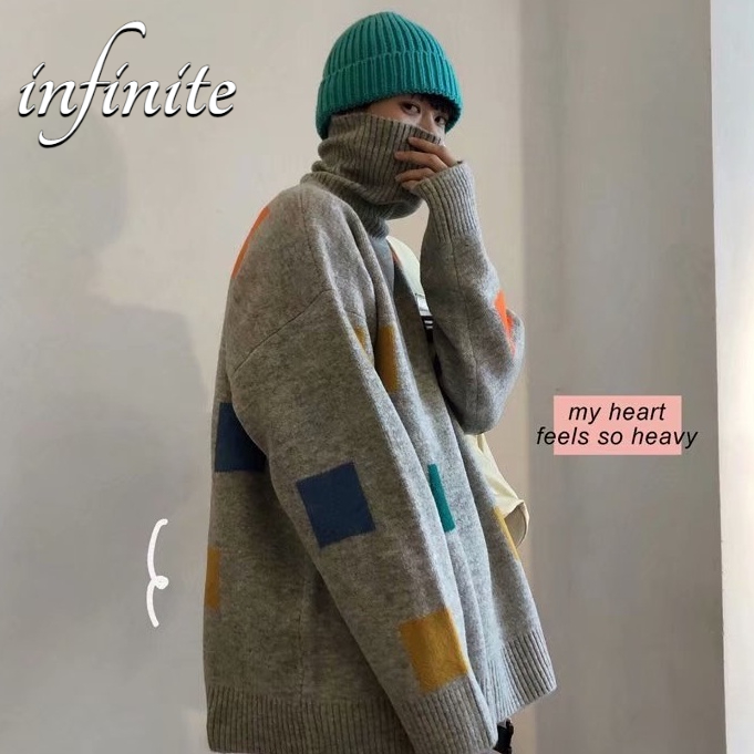 Áo Len Tay Dài Cổ Lọ Thời Trang Hàn Quốc Cho Nam