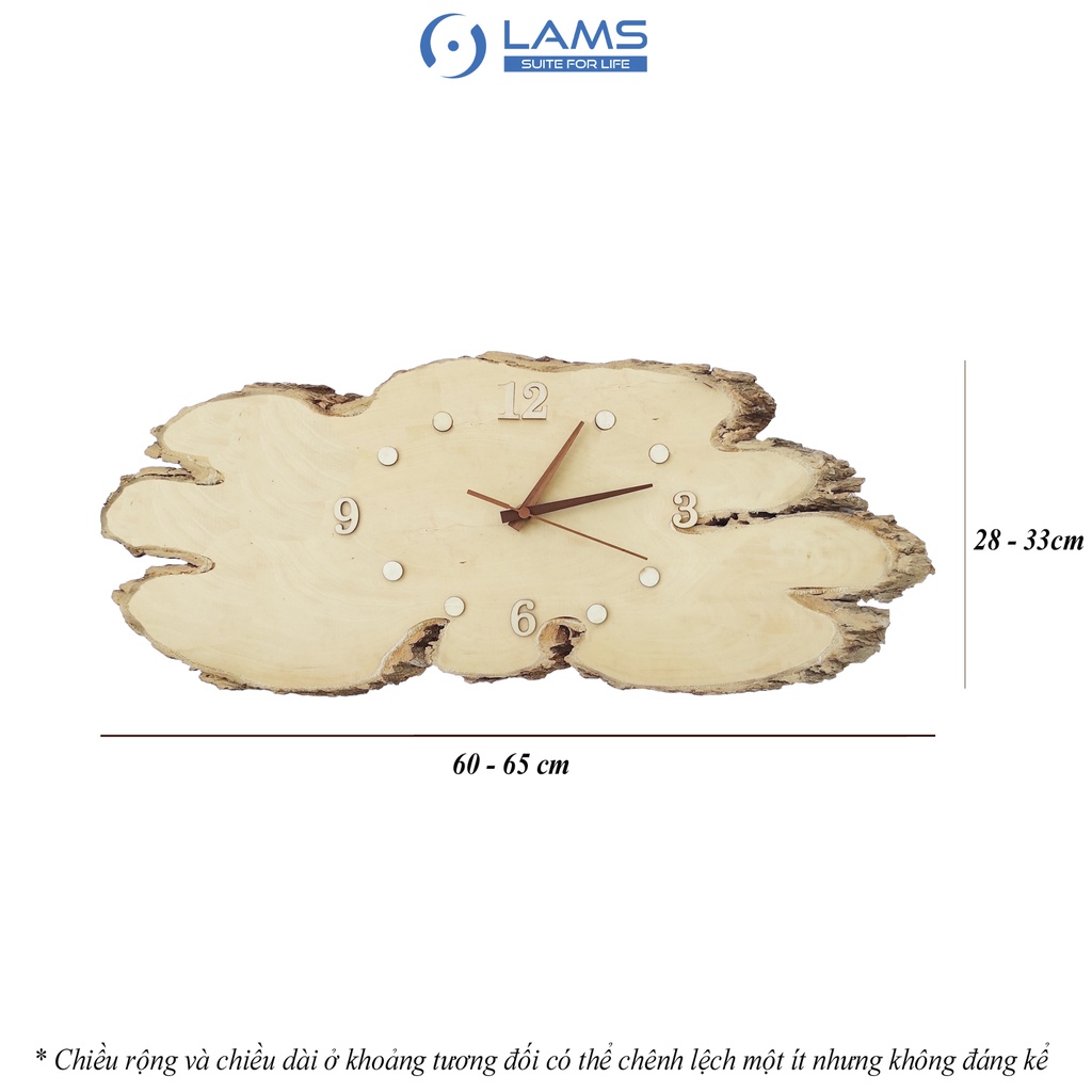 Đồng hồ treo tường bằng gỗ [Video/ ảnh thật]