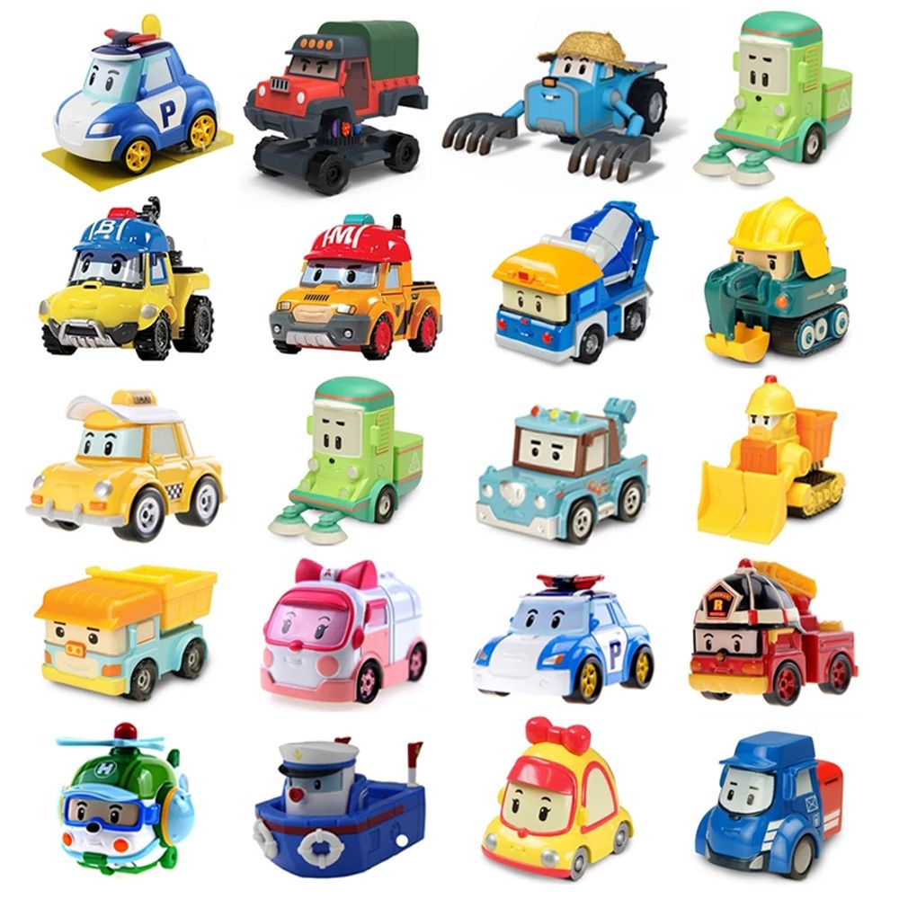 Đồ chơi mô hình xe hơi hoạt hình Robocar Poli Roy Haley bằng hợp kim cho bé