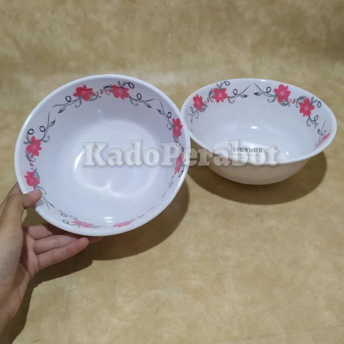 Bát Melamine Màu Trắng In Hoa 9707 | BigBuy360 - bigbuy360.vn