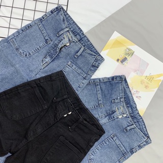 [ HÀNG LOẠI 1] Quần Jean cạp cao 2 cúc