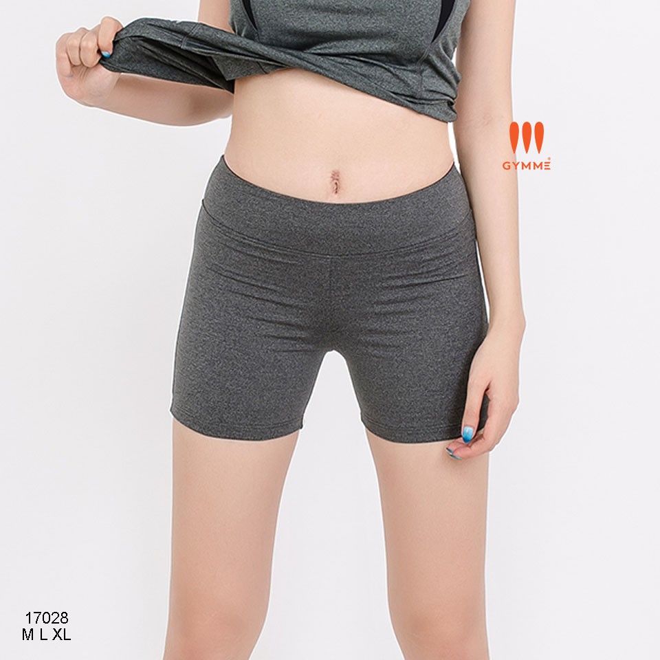 Quần short thể thao tập gym yoga nữ GYMME dáng trơn bassic - 17028