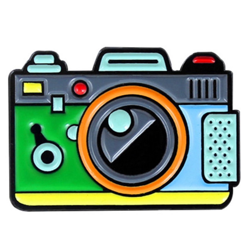 Sale 73% Huy Hiệu Cài Áo Hình Máy Ảnh Sáng Tạo, Green Giá gốc 26000đ - 1H88-7