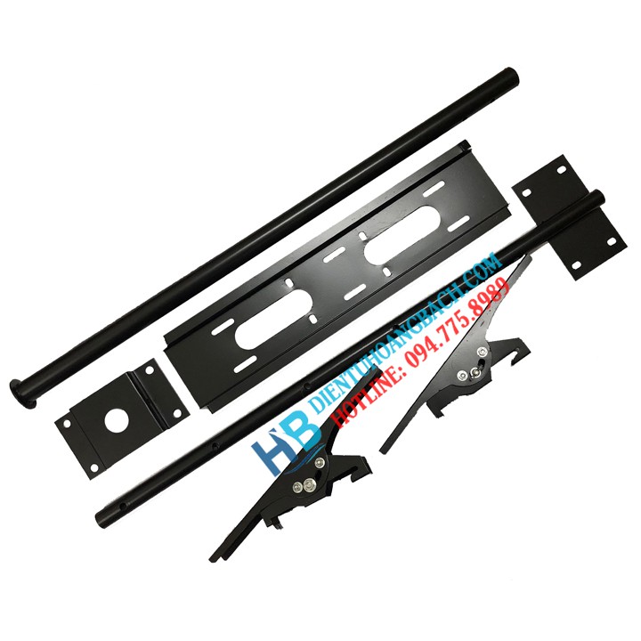 Giá treo tivi thả trần 32 - 43 inch - Độ dài tối đa 1M5 - Tâm lỗ tối đa 30 x 30 cm