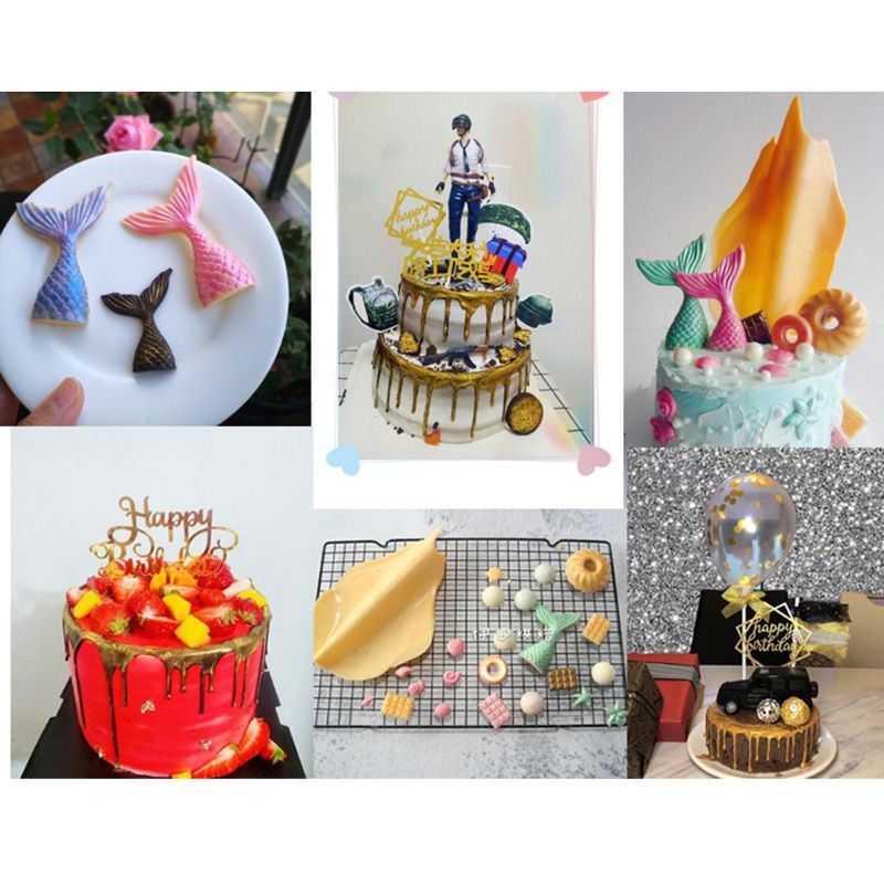 lucky* 5g Edible Flash Glitter Golden Silver Powder for Decorating Food Cake Biscuit Baking Supply