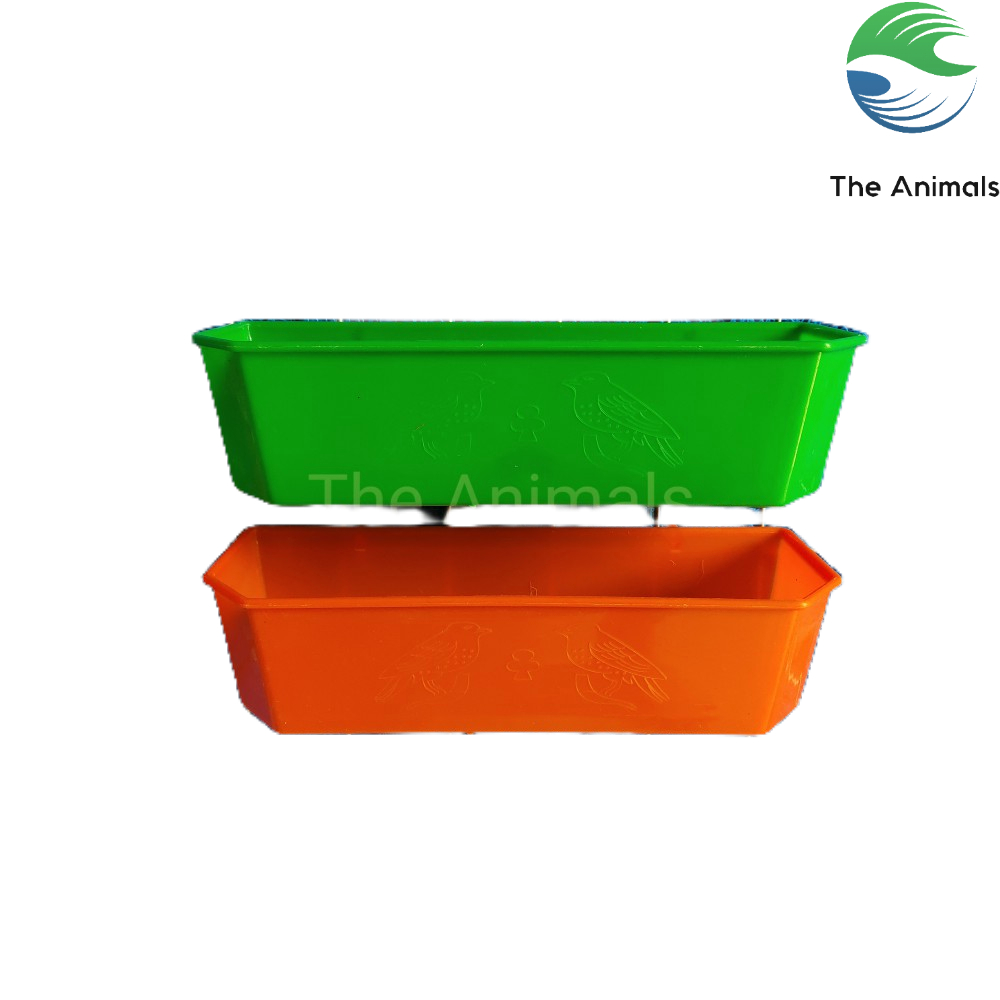 Máng ăn cho chim yến hoàng, chim cu gáy, vẹt 25x8cm