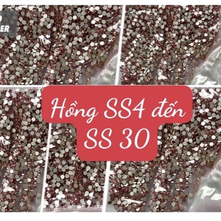 Đá nail- đá màu hồng trang trí móng tay phụ kiện trang trí giày dép váy áo điện thoại thủ công