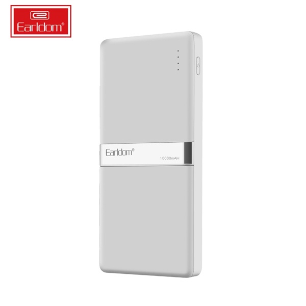 Sạc dự phòng thời trang cao cấp 10000 mah Earldom PB-10 - thiết kế dạng thanh thon gọn - Sạc cùng lúc 2 thiết bị