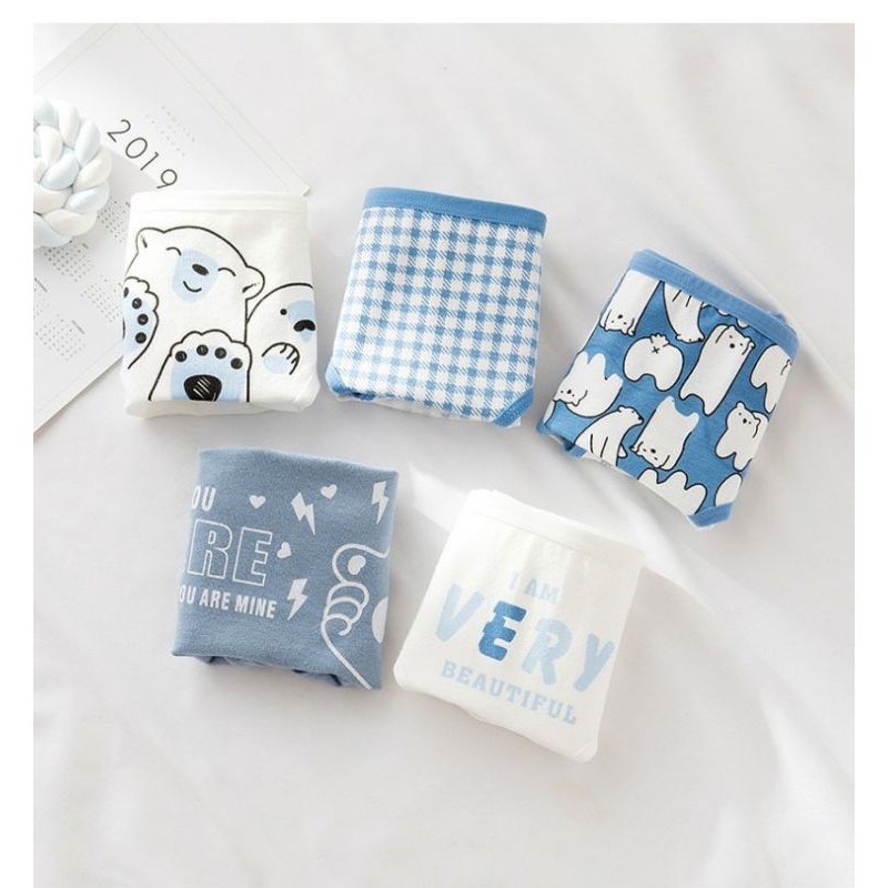 Quần lót nữ cotton cao cấp nâng mông thông hơi in hoạ tiết gấu dễ thương QLU21 | BigBuy360 - bigbuy360.vn