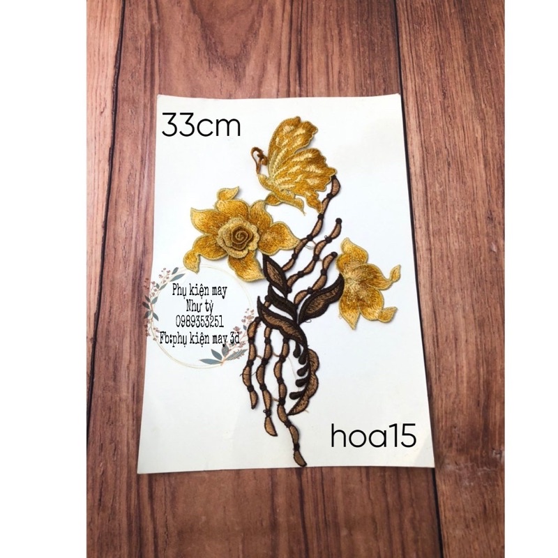 ren thêu trang trí 33cm