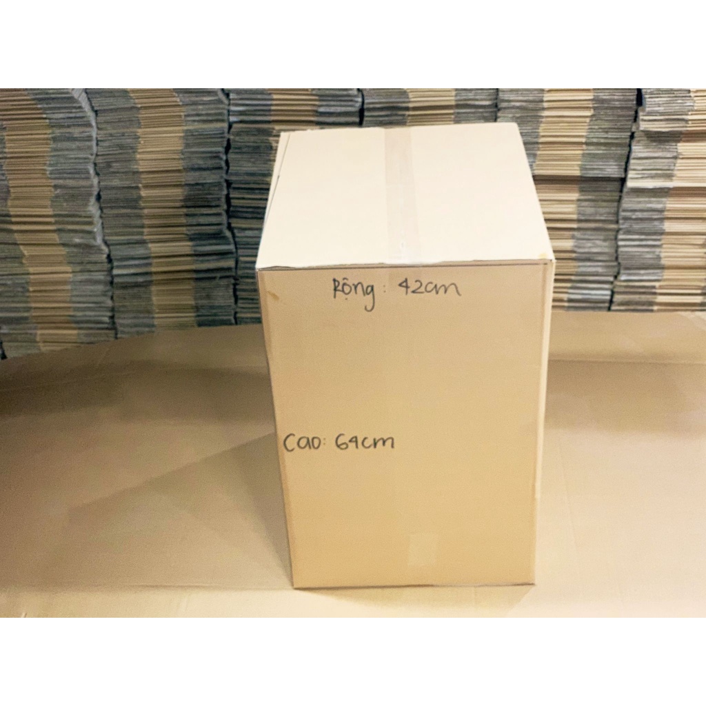 Hộp carton đóng 50x42x64 hàng HUPUNACARTON thùng giấy gói hàng tiện lợi