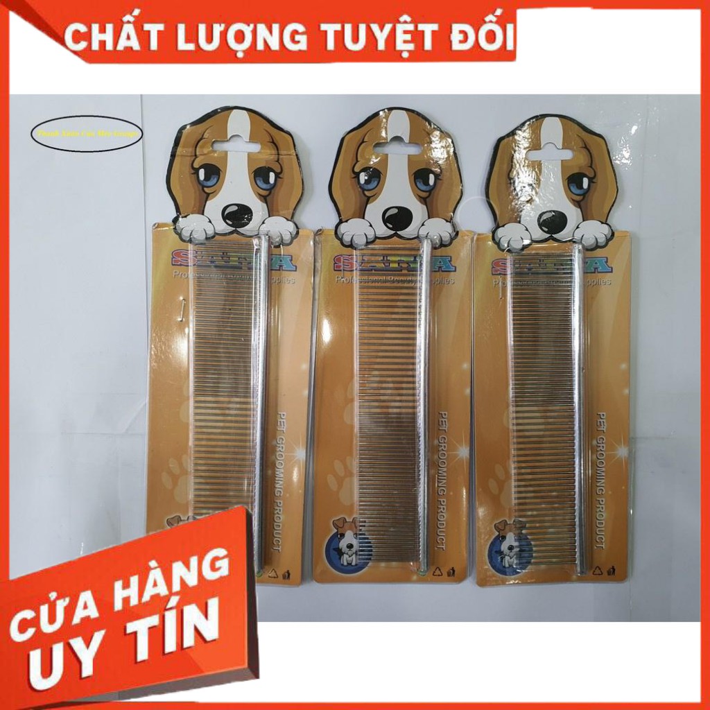 Lược Inox Cao Cấp Chải Lông Cún Và Mèo