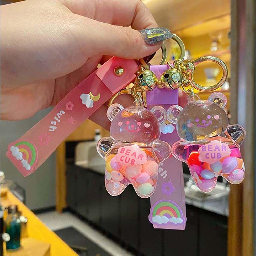 DARNELL Móc Khóa Hình Gấu Chubby Nhiều Màu Dễ Thương