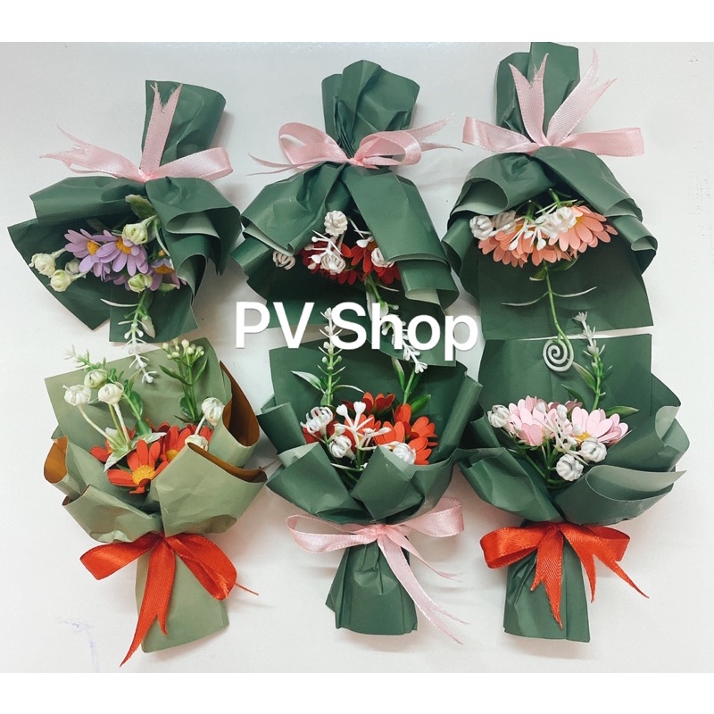 Bó Hoa mini để trang trí bánh