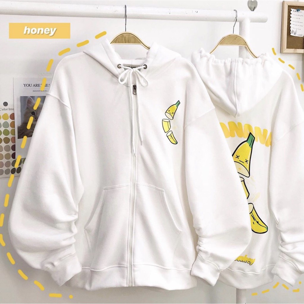 Áo Khoác Nam Nữ Khoá Chuối BANANA Chất Liệu Nỉ Dày Mềm Mịn - Áo Thu Đông Unisex Có Ảnh Thật Tự Chụp + Đánh Giá X.Store | BigBuy360 - bigbuy360.vn