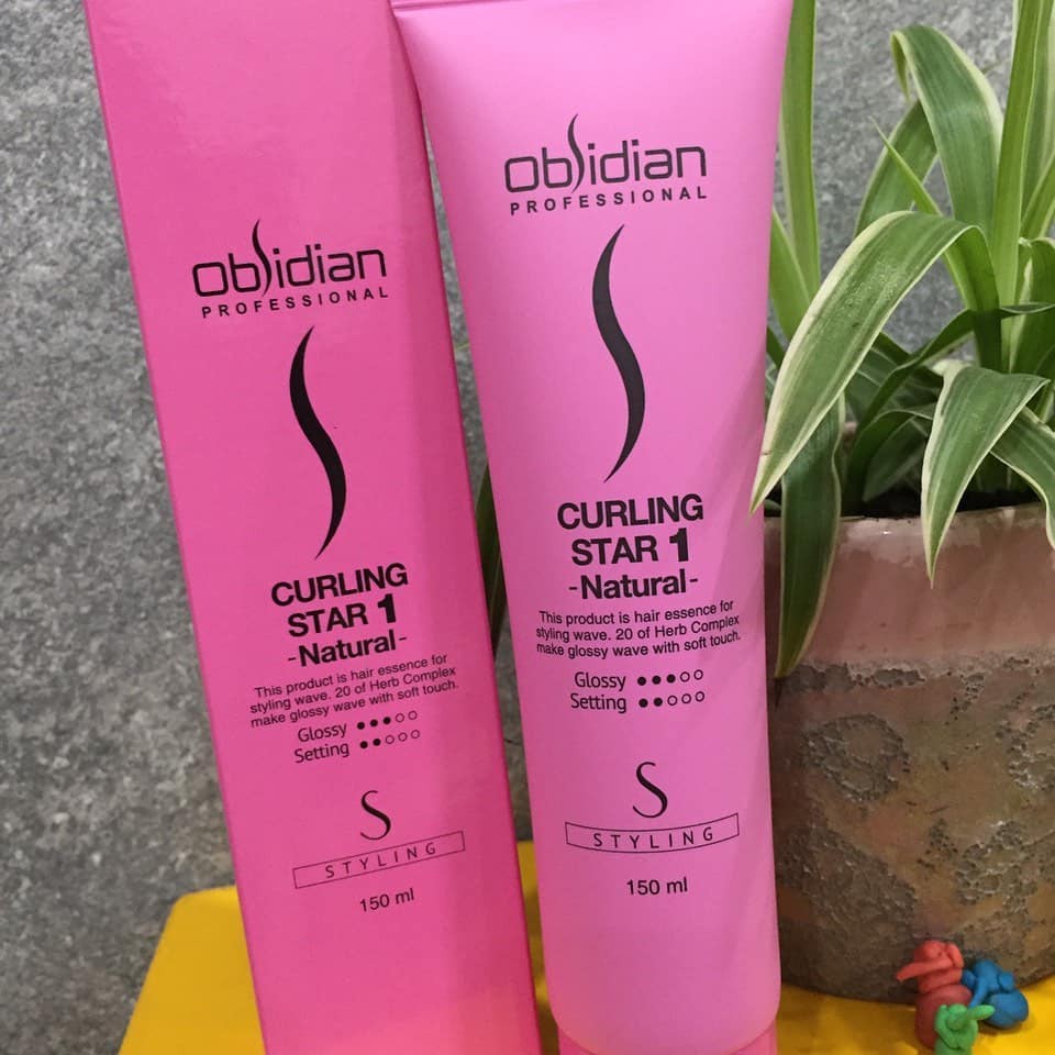 Gel bóng tạo kiểu tóc uốn xoăn tự nhiên - Obsidian Curling Star 1 Natural 150ml