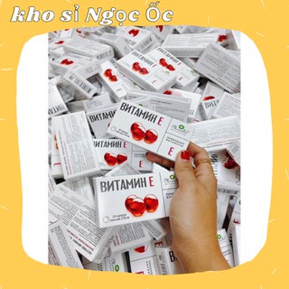 Vitamin E Đỏ Nga ❤️ RẺ VÔ ĐỊCH ❤️ Vỉ 20 Viên 270MG, hàng chính hãng chất lượng cao