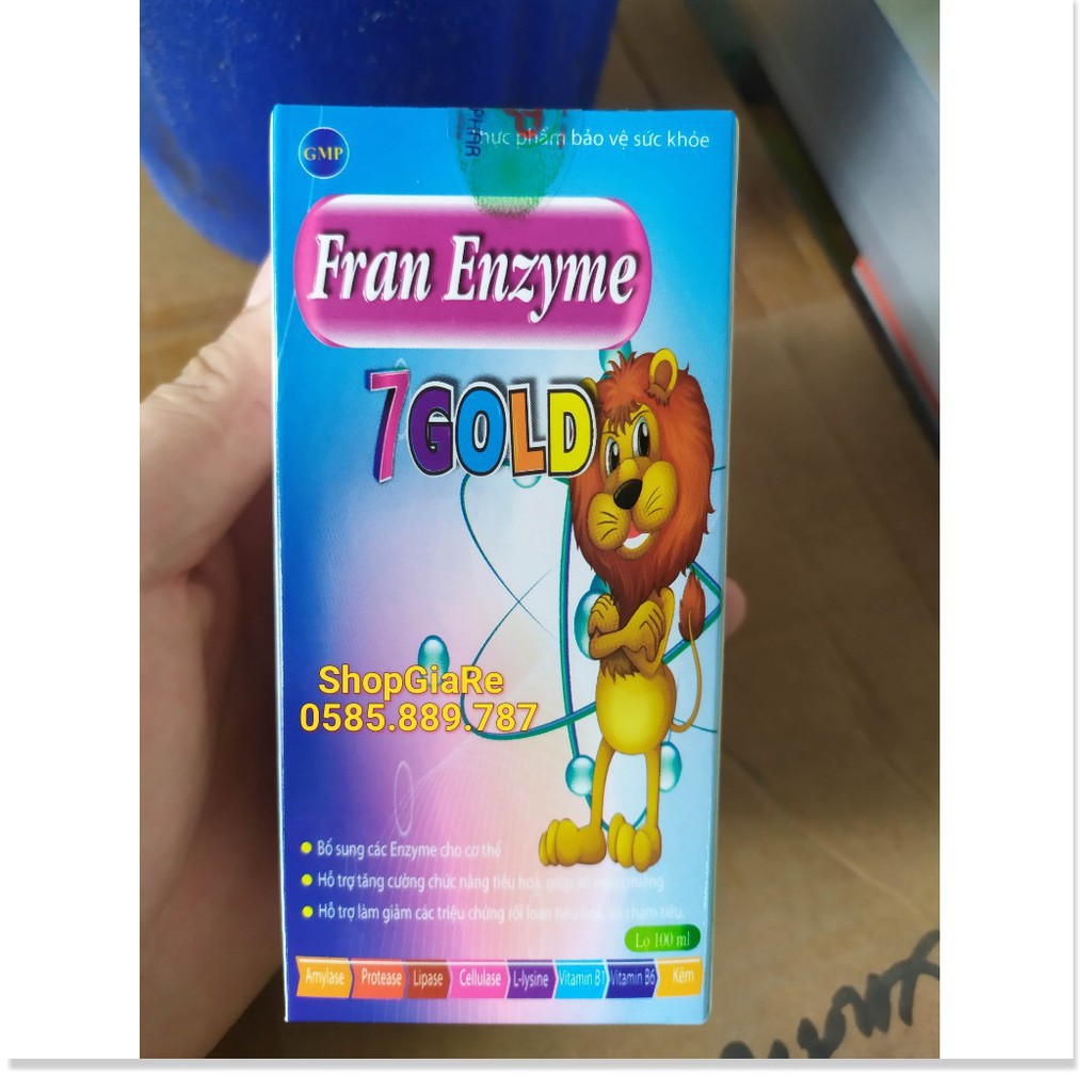 Fran Enzyme 7 gold cân hằng hệ vi sinh đường ruột, giảm rối loạn tiêu hóa, tăng cường sức đề kháng, đi ngoài