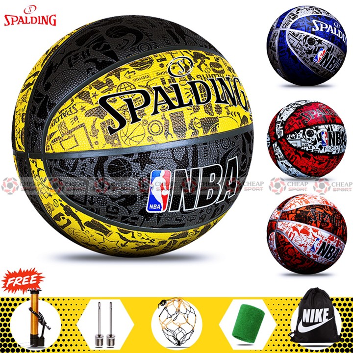 Quả Bóng Rổ SPALDING GRAFFITI Số 7 Chính Hãng Phù Hợp Sân Bóng Rổ Ngoài Trời Outdoor