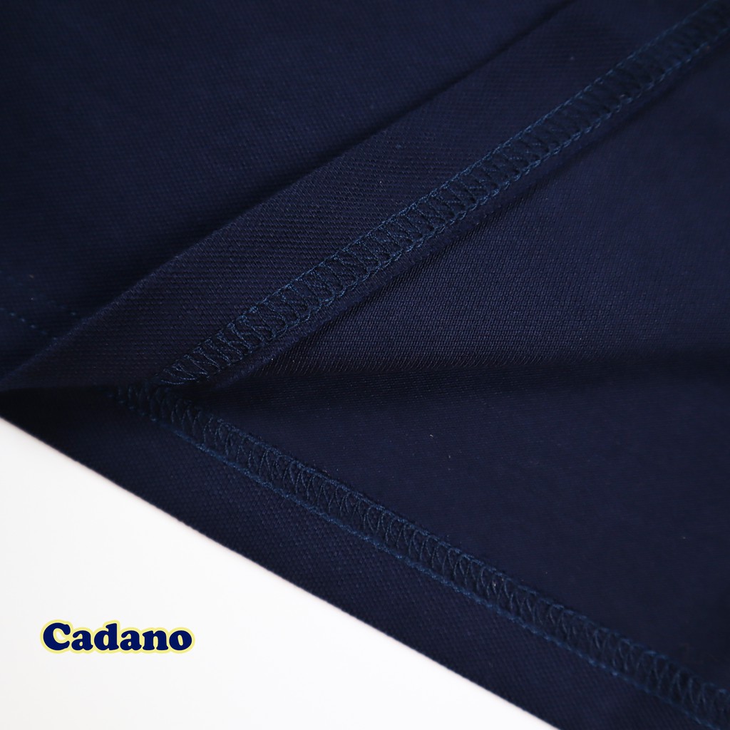 Áo polo nam, thương hiệu CADANO, thêu họa tiết, vải cotton co giãn màu Xanh đen sang trọng - dòng cao cấp | BigBuy360 - bigbuy360.vn