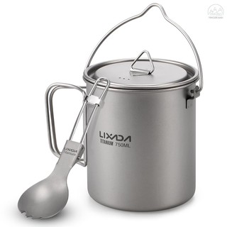 Nồi Titanium 750ml Có Thể Gấp Gọn Tiện Lợi Cho Dã Ngoại
