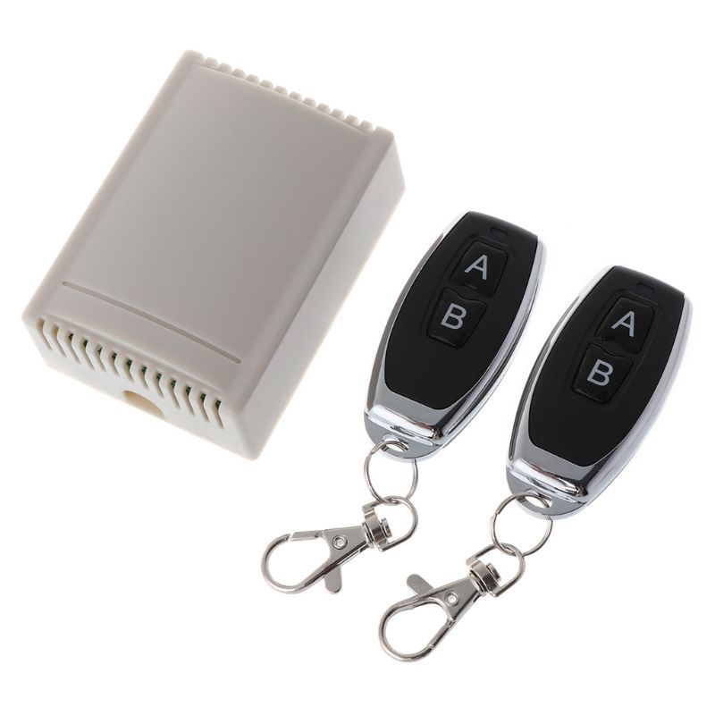 Bộ 2 Remote Điều Khiển Không Dây DC12V-24V Hai Phím Cho Rèm Cửa Ga Ra Vào 315 / 433Mh