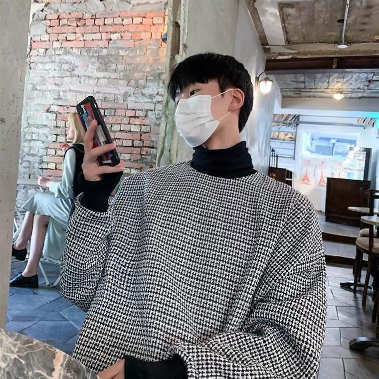 Áo Sweater Cổ Tròn Cỡ Lớn Phong Cách Đường Phố Mùa Xuân Thu Cao Cấp Cho Nam Ne