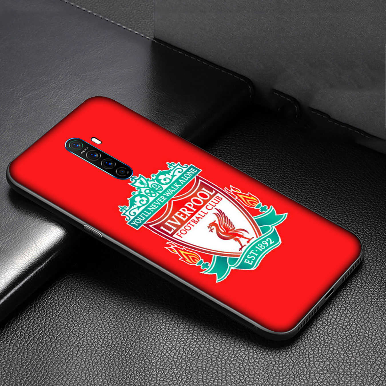 Ốp điện thoại silicon mềm hình logo Liverpool màu đỏ ngầu cho iPhone XR X XS Max 7 8 6 6s Plus + 6Plus 7Plus 8Plus