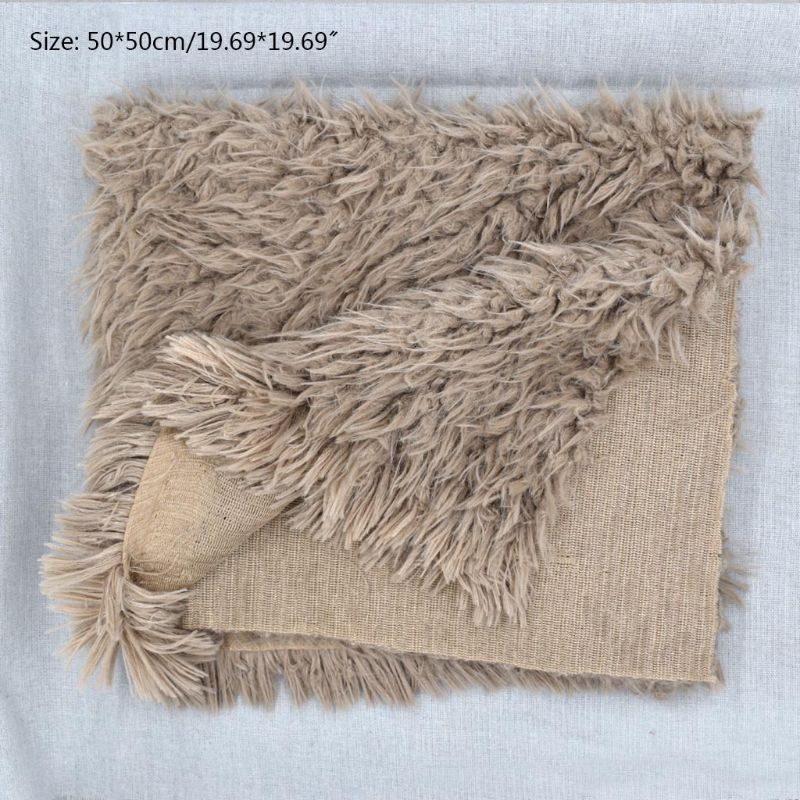 Newborn baby photography props photo blanket soft fur background decorative blanket