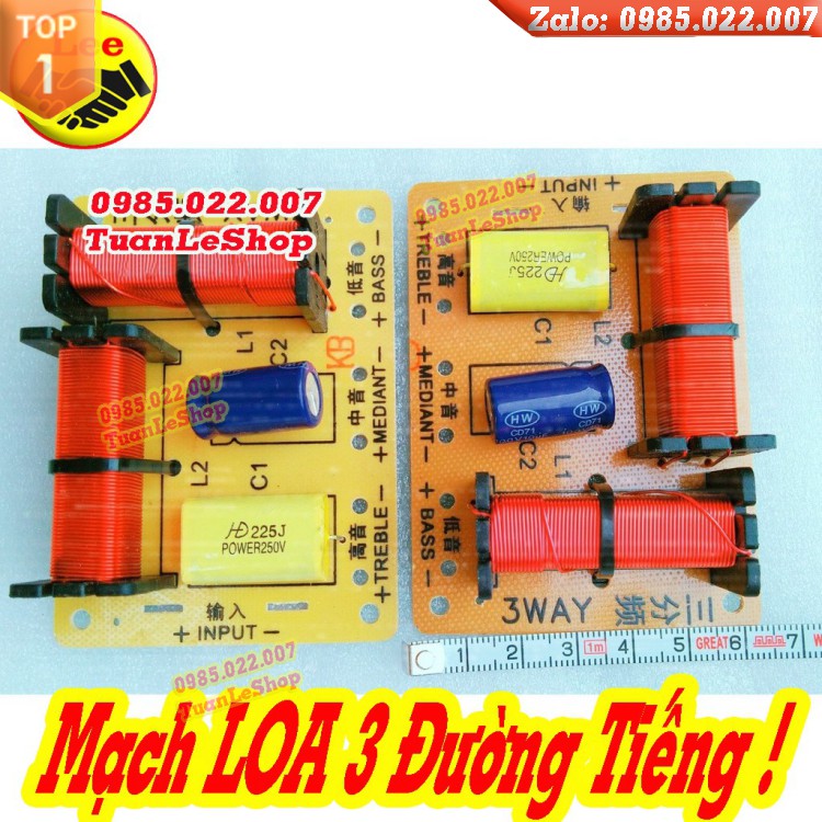 MẠCH LOA - MẠCH PHÂN TẦN 3 ĐƯỜNG TIẾNG HX 328