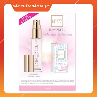 Nước Hoa Nữ Immortel Paris No777 Dung Tích 8ml Eau De Parfum