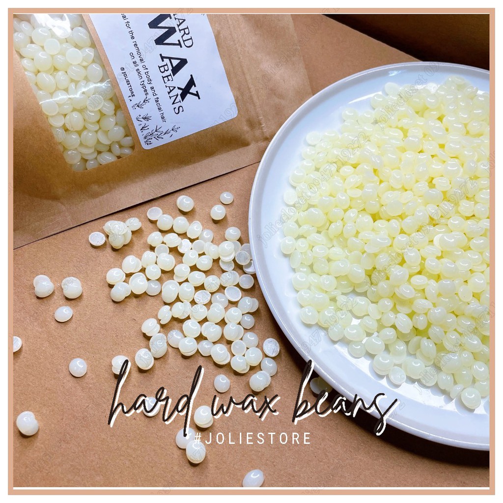 Sáp wax lông nóng hạt đậu nhập khẩu hard wax beans triệt lông tay, chân, nách 100gr