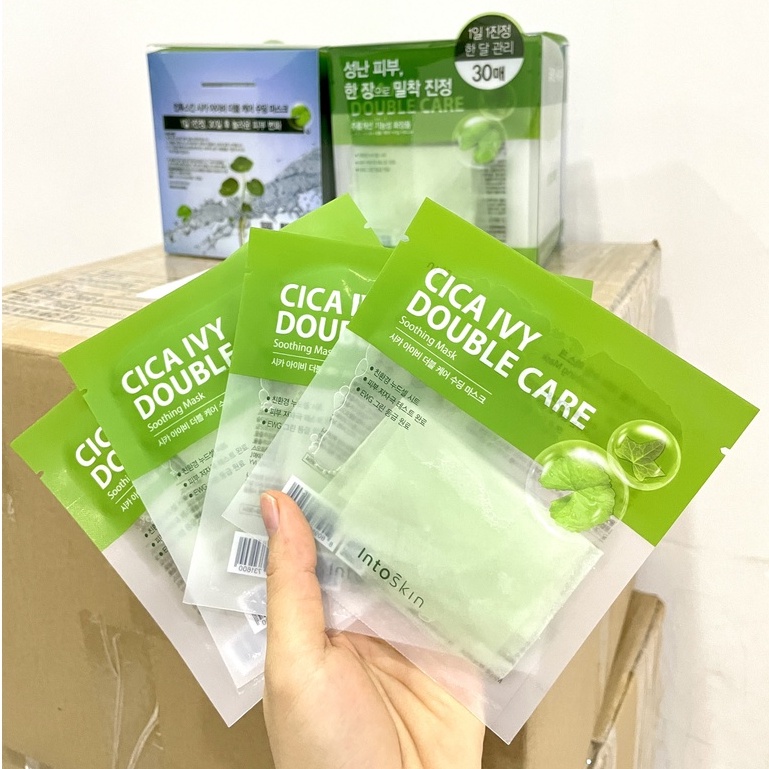 Mặt nạ rau má Into Skin Cica Ivy Double Care Soothing Mask